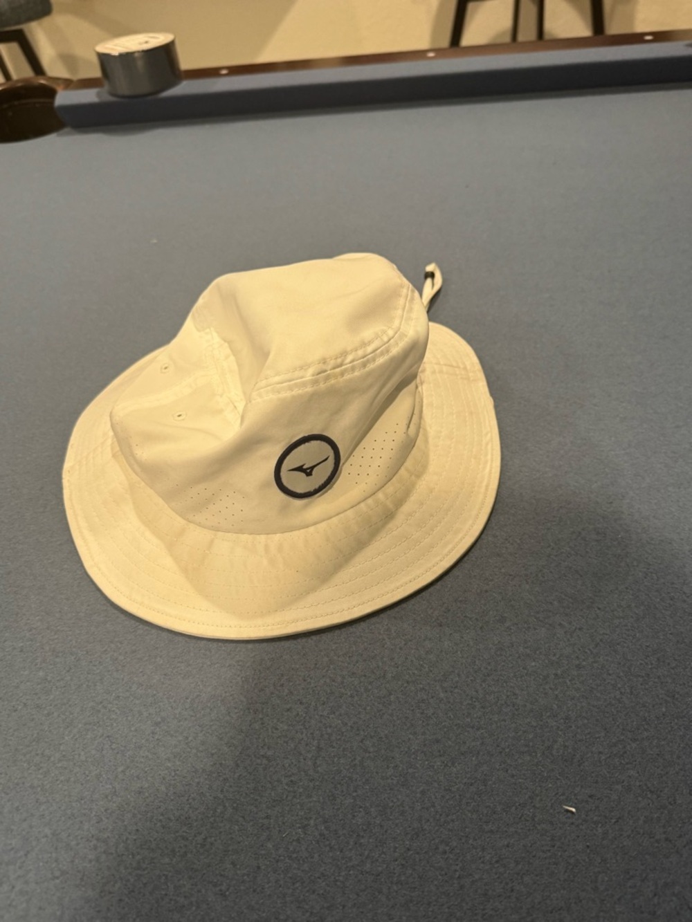 Mizuno Cream Bucket Hat with Logo Patch